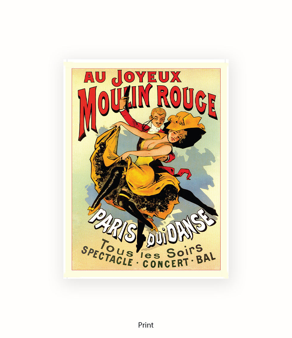 Moulin Rouge Joyeux Dancers Art Print