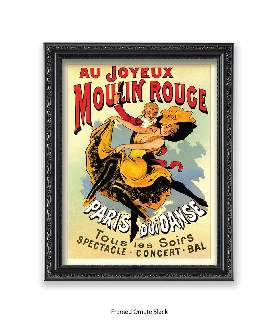 Moulin Rouge Joyeux Dancers Art Print