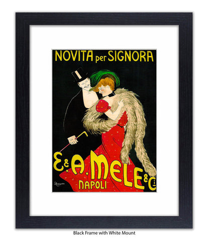 Novita Per Signora - Couple - Napoli - Cappiello Art Print