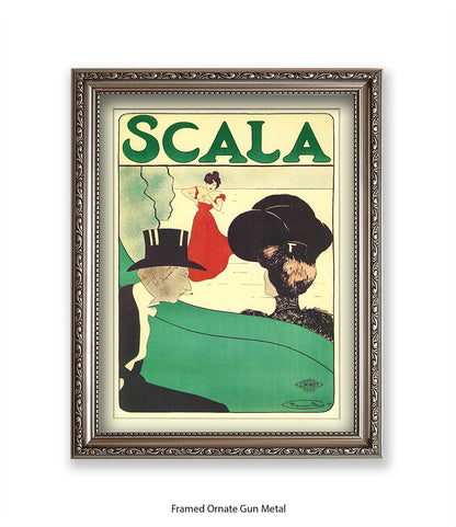 Scala - Opera -  Red Dress - Couple - Top Hat Art Print