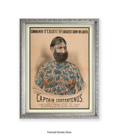 Captain Constentenus Tattoo Man Art Print