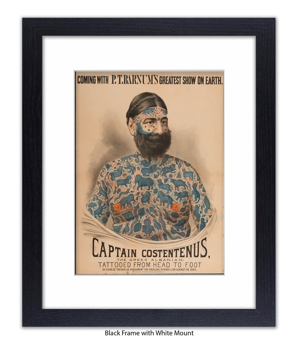 Captain Constentenus Tattoo Man Art Print