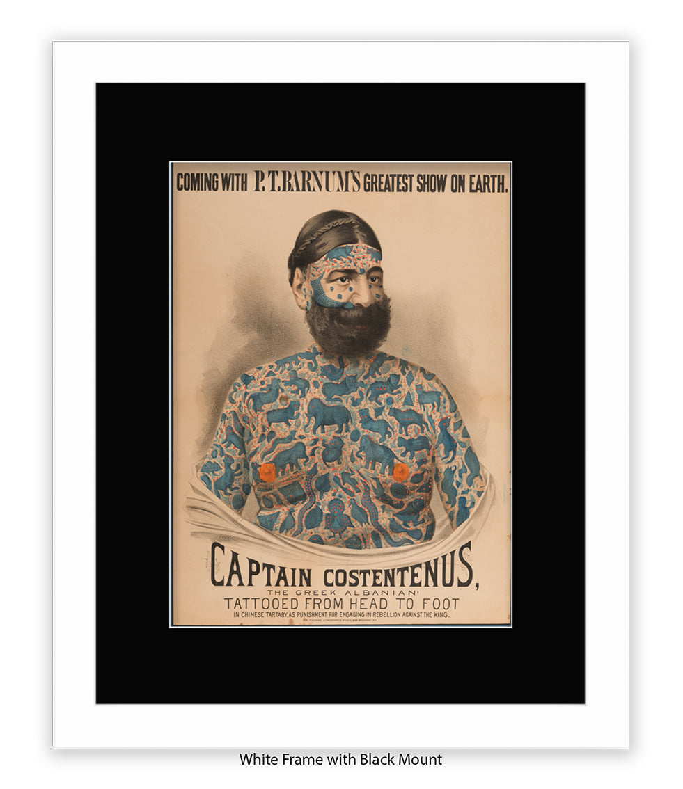 Captain Constentenus Tattoo Man Art Print