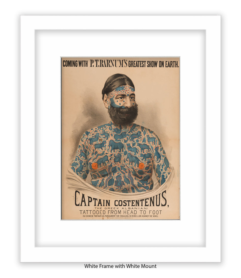 Captain Constentenus Tattoo Man Art Print