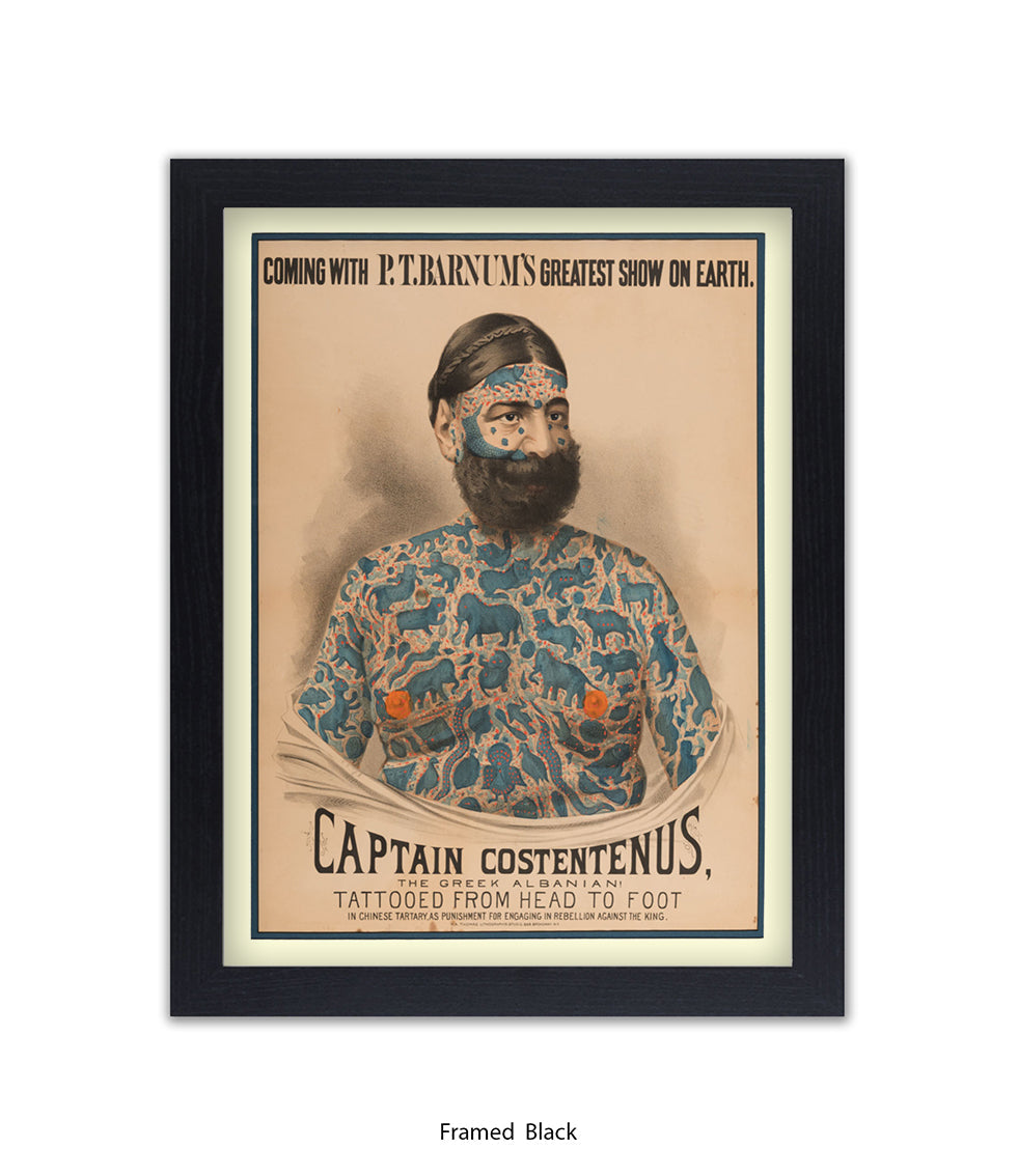 Captain Constentenus Tattoo Man Art Print