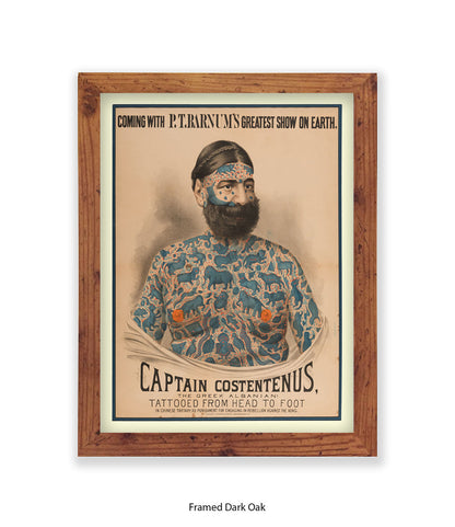 Captain Constentenus Tattoo Man Art Print