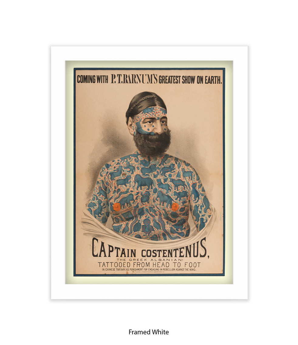 Captain Constentenus Tattoo Man Art Print