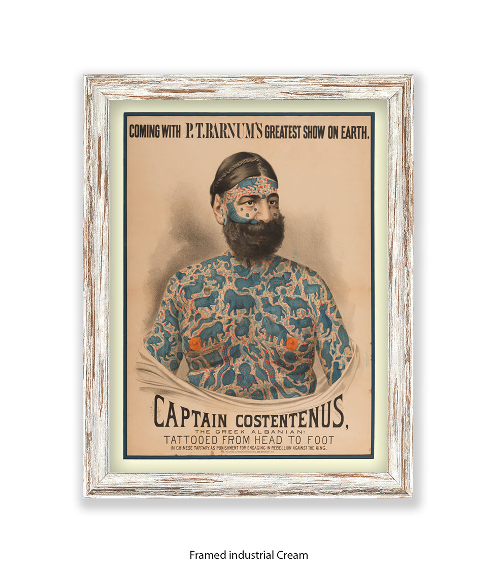 Captain Constentenus Tattoo Man Art Print