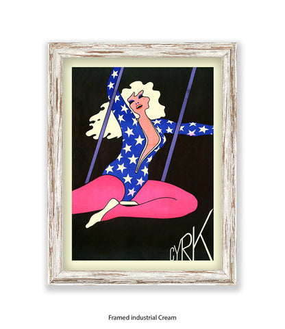 Trapeze CYRK Art Print