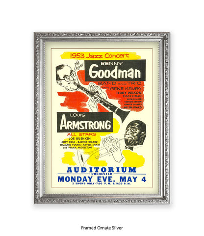 B.Goodman & Louis Armstrong Rochester Art Print