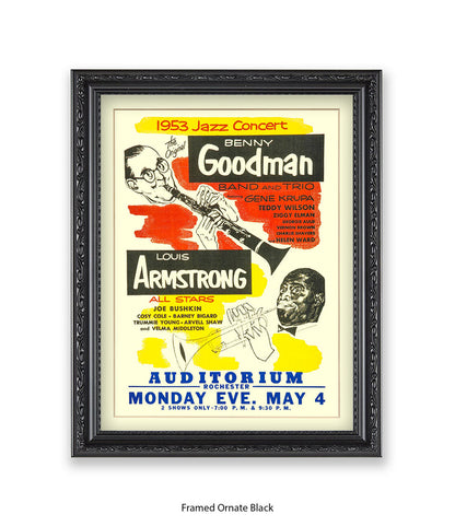 B.Goodman & Louis Armstrong Rochester Art Print