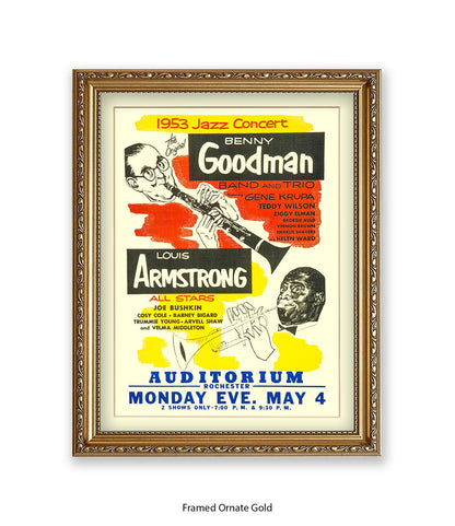 B.Goodman & Louis Armstrong Rochester Art Print