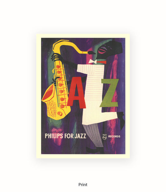 Phillips For Jazz 1955 Saxophone Art Print