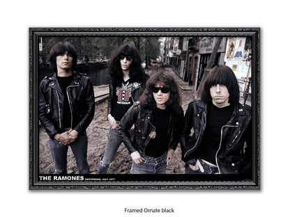 Ramones Amsterdam 1979 Poster