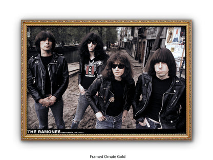 Ramones Amsterdam 1979 Poster