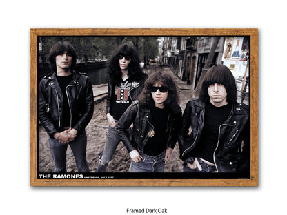 Ramones Amsterdam 1979 Poster