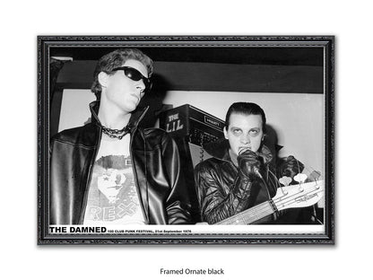 Damned 100 Club London 1976 Poster