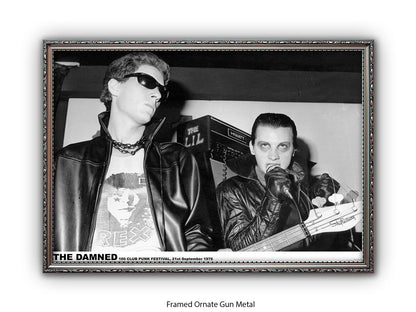 Damned 100 Club London 1976 Poster