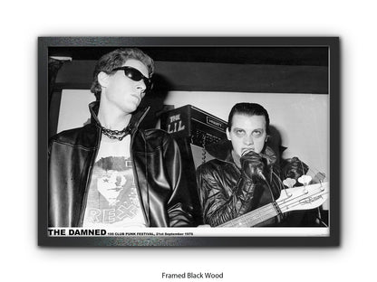 Damned 100 Club London 1976 Poster