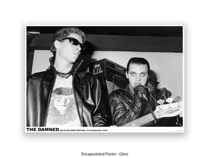 Damned 100 Club London 1976 Poster