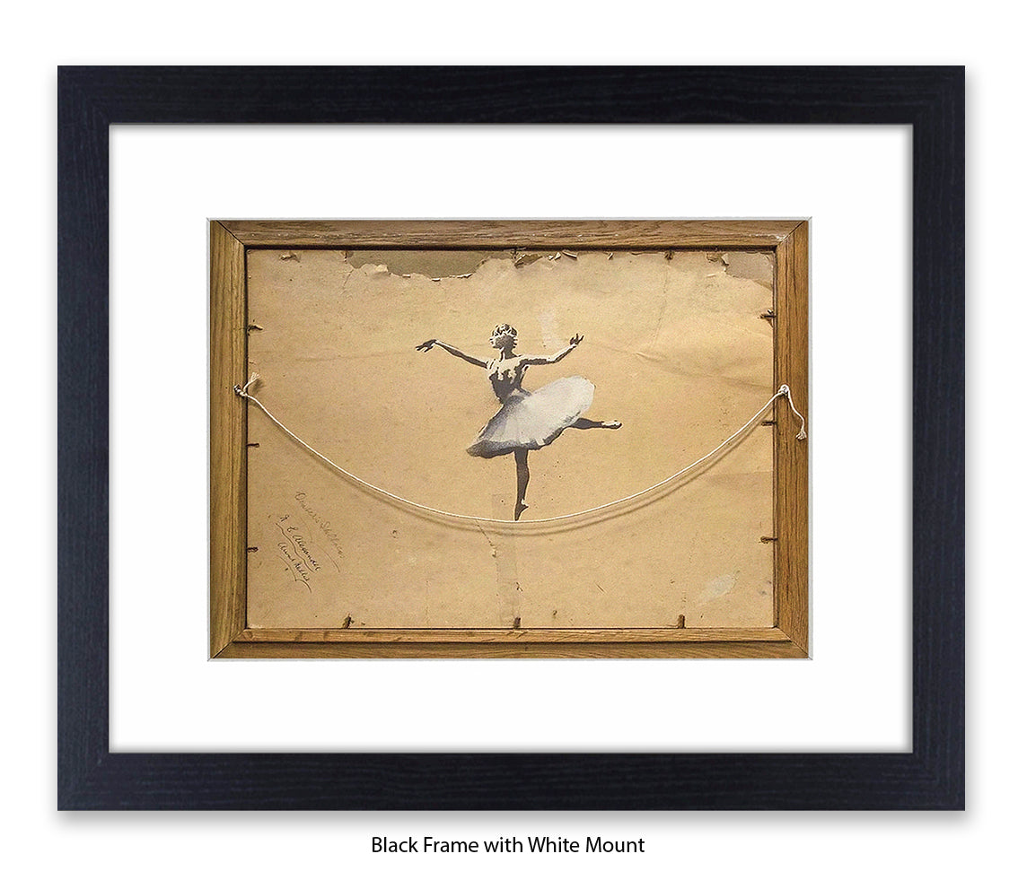 Ballerina Back Of Frame Banksy Art Print