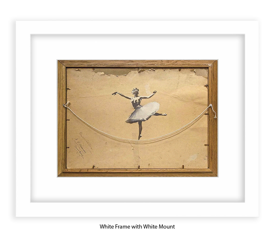 Ballerina Back Of Frame Banksy Art Print