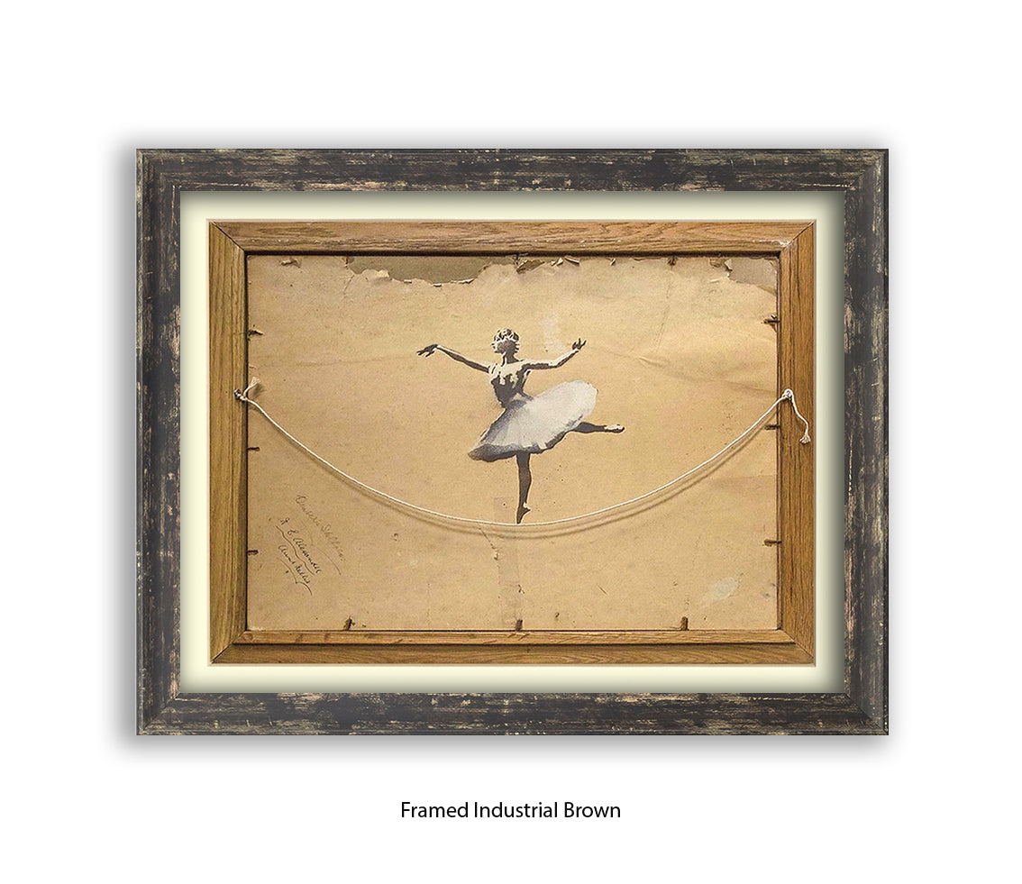 Ballerina Back Of Frame Banksy Art Print