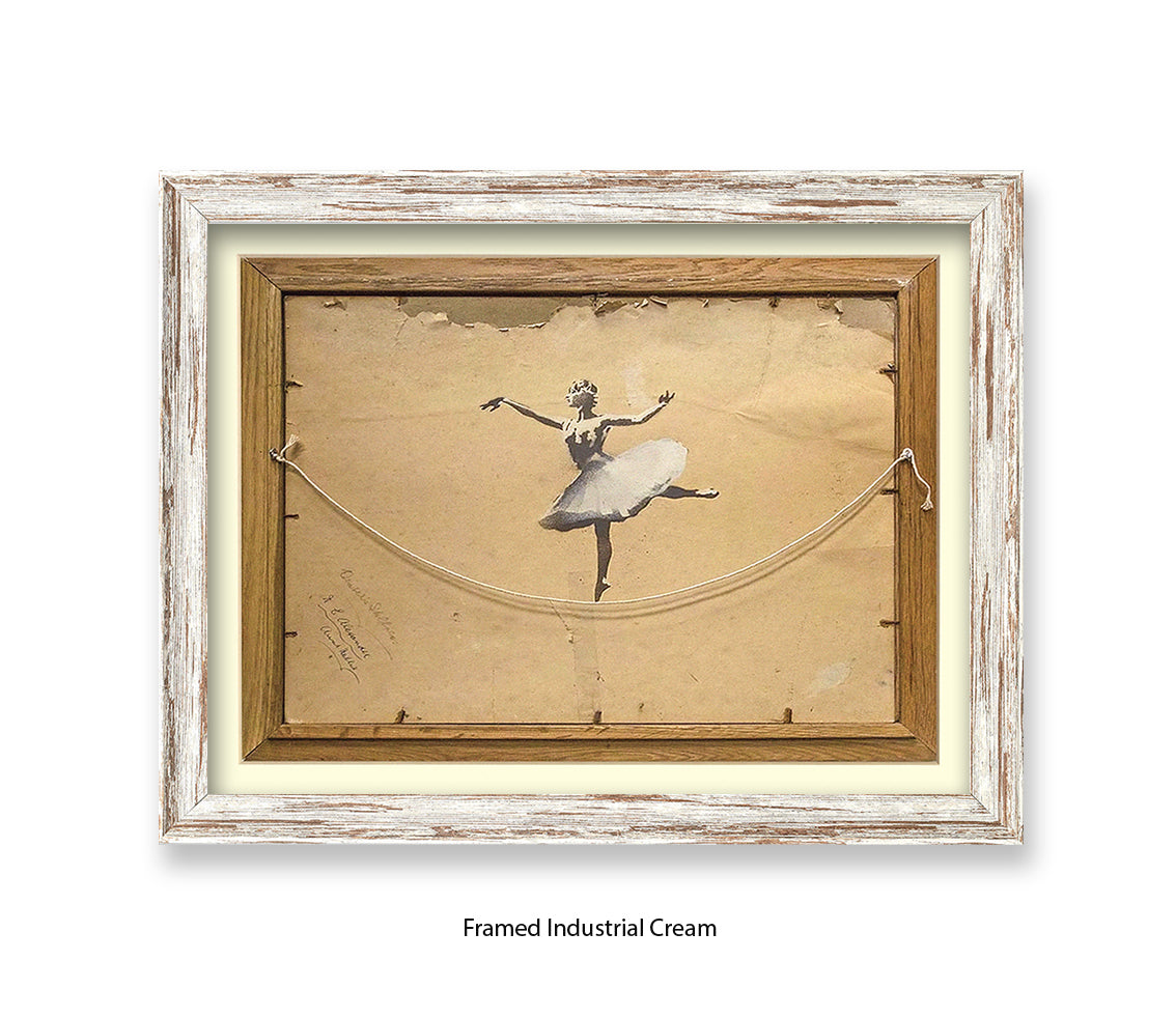 Ballerina Back Of Frame Banksy Art Print