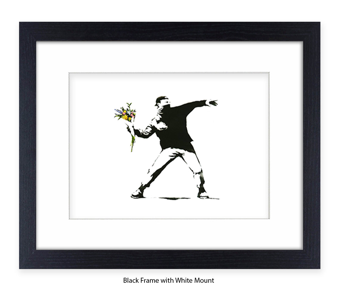 Flower Chucker Hooligan Banksy Art Print