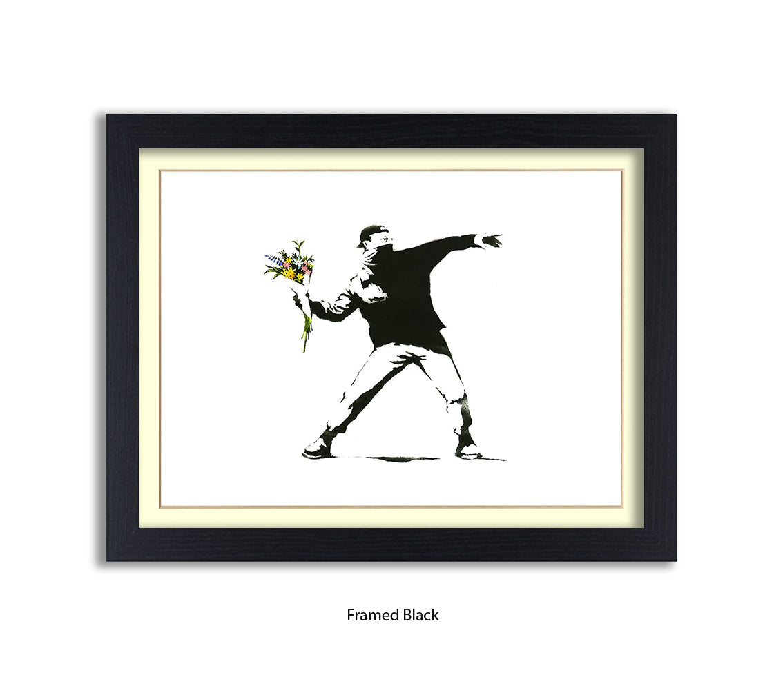 Flower Chucker Hooligan Banksy Art Print