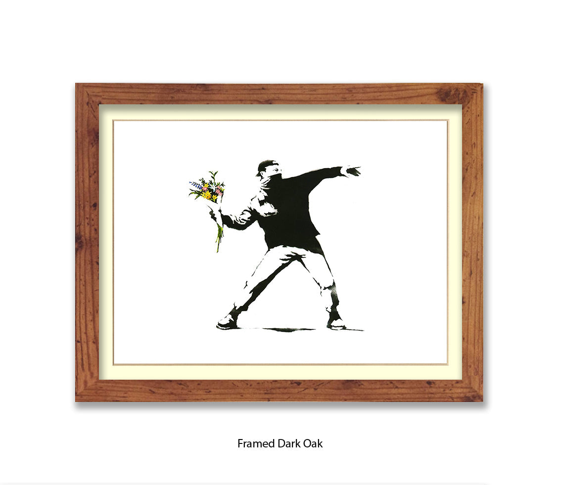 Flower Chucker Hooligan Banksy Art Print