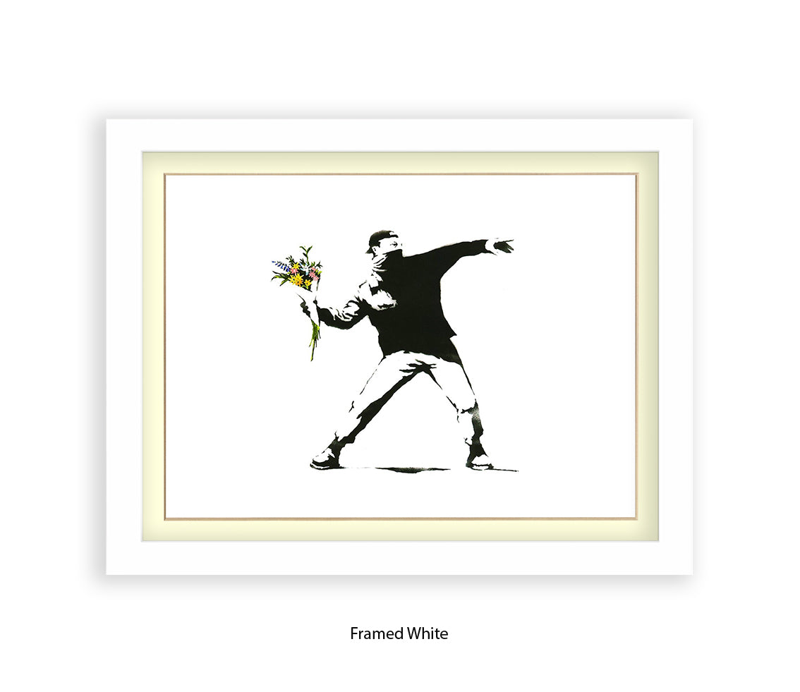 Flower Chucker Hooligan Banksy Art Print