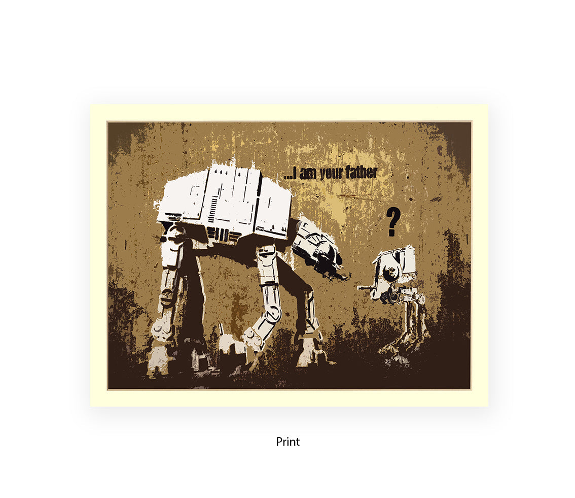 I Am Your Father Banksy Art Print