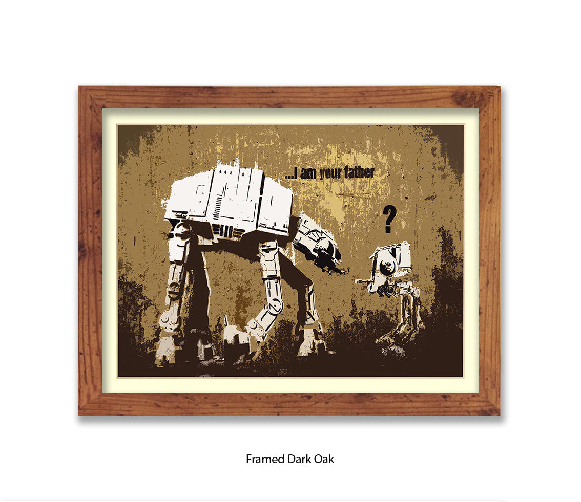 I Am Your Father Banksy Art Print