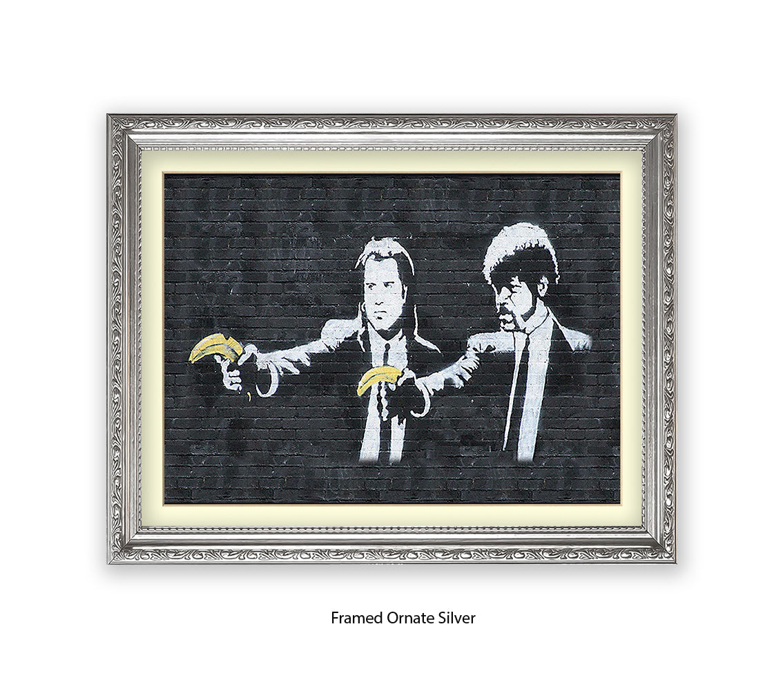 Pulp Fiction Bananas - Banksy Art Print