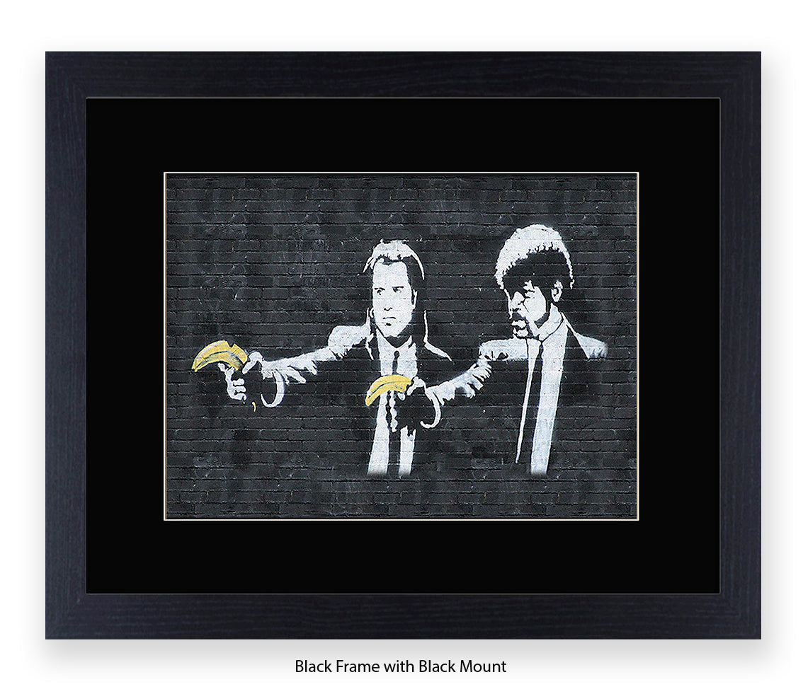 Pulp Fiction Bananas - Banksy Art Print