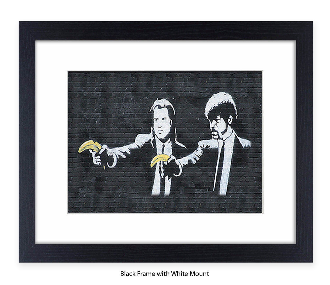 Pulp Fiction Bananas - Banksy Art Print