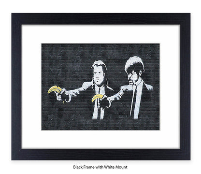 Pulp Fiction Bananas - Banksy Art Print