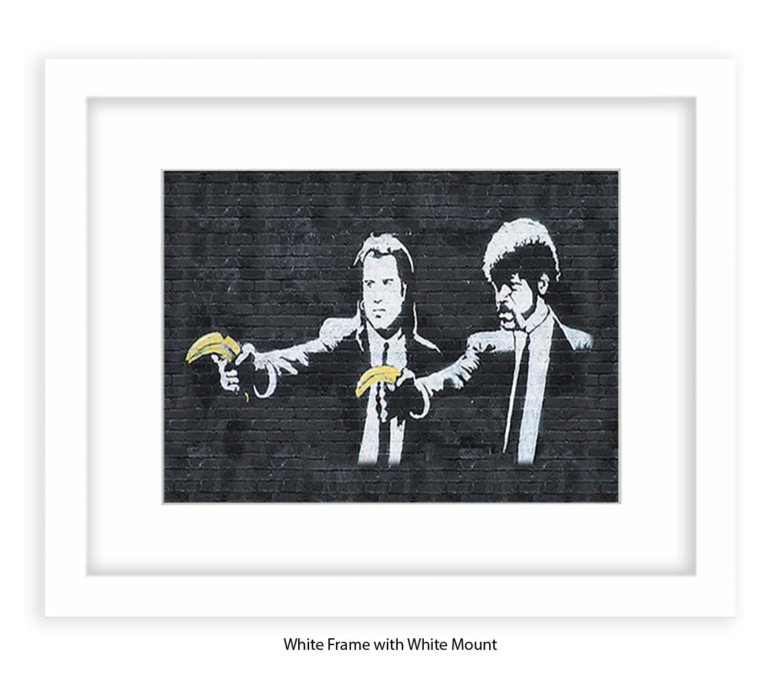 Pulp Fiction Bananas - Banksy Art Print