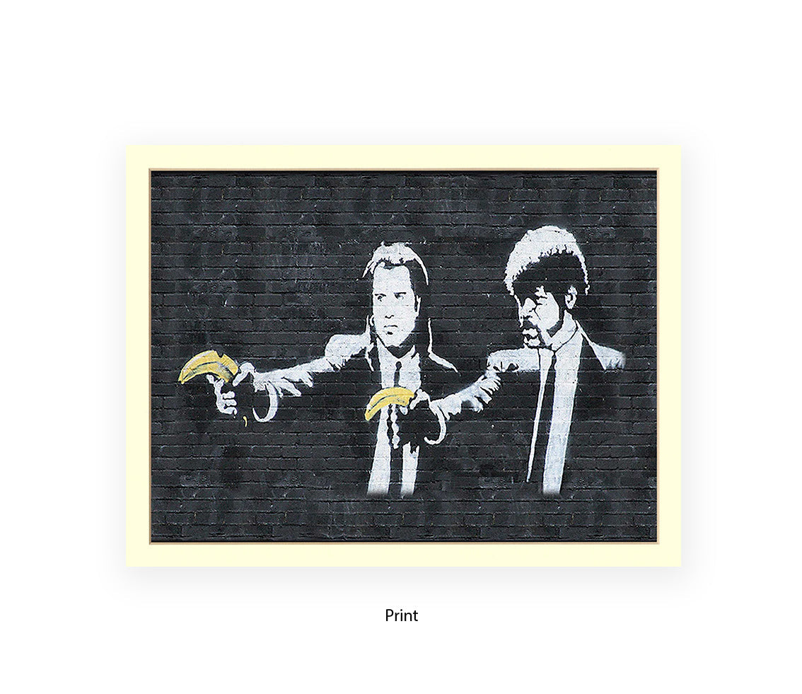 Pulp Fiction Bananas - Banksy Art Print