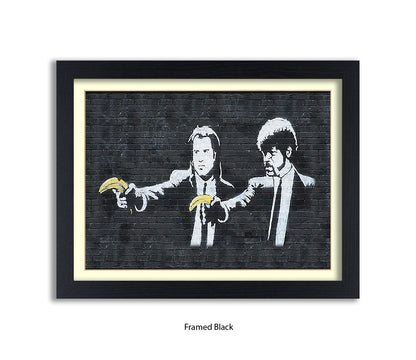 Pulp Fiction Bananas - Banksy Art Print