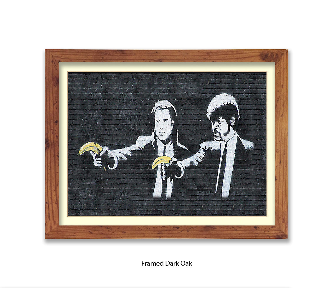 Pulp Fiction Bananas - Banksy Art Print