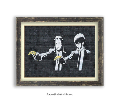 Pulp Fiction Bananas - Banksy Art Print