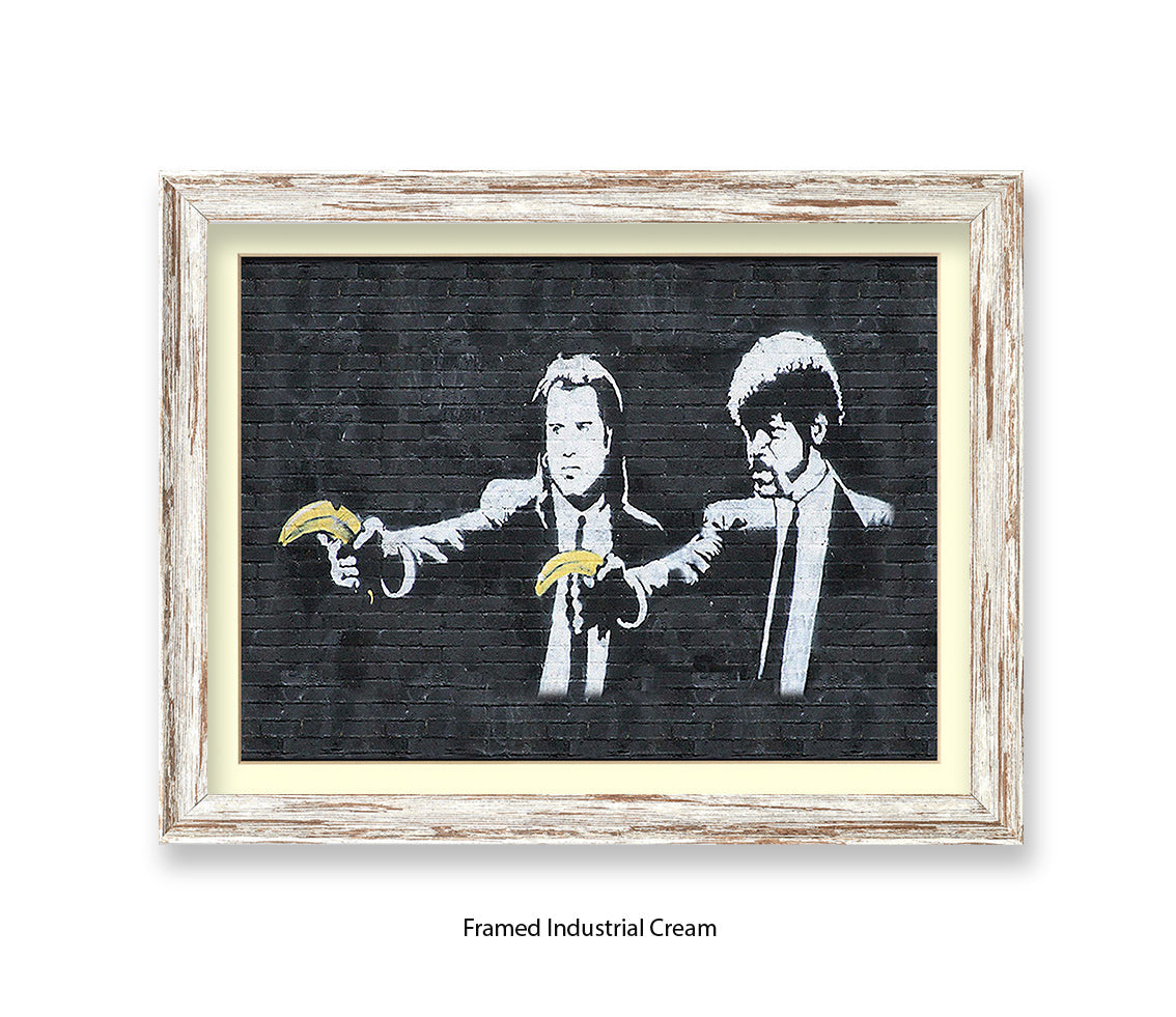 Pulp Fiction Bananas - Banksy Art Print