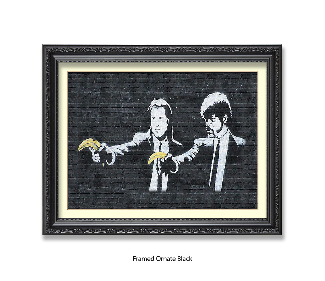 Pulp Fiction Bananas - Banksy Art Print