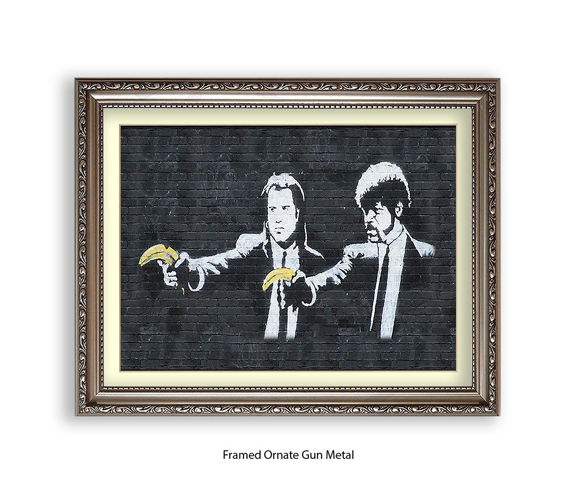 Pulp Fiction Bananas - Banksy Art Print