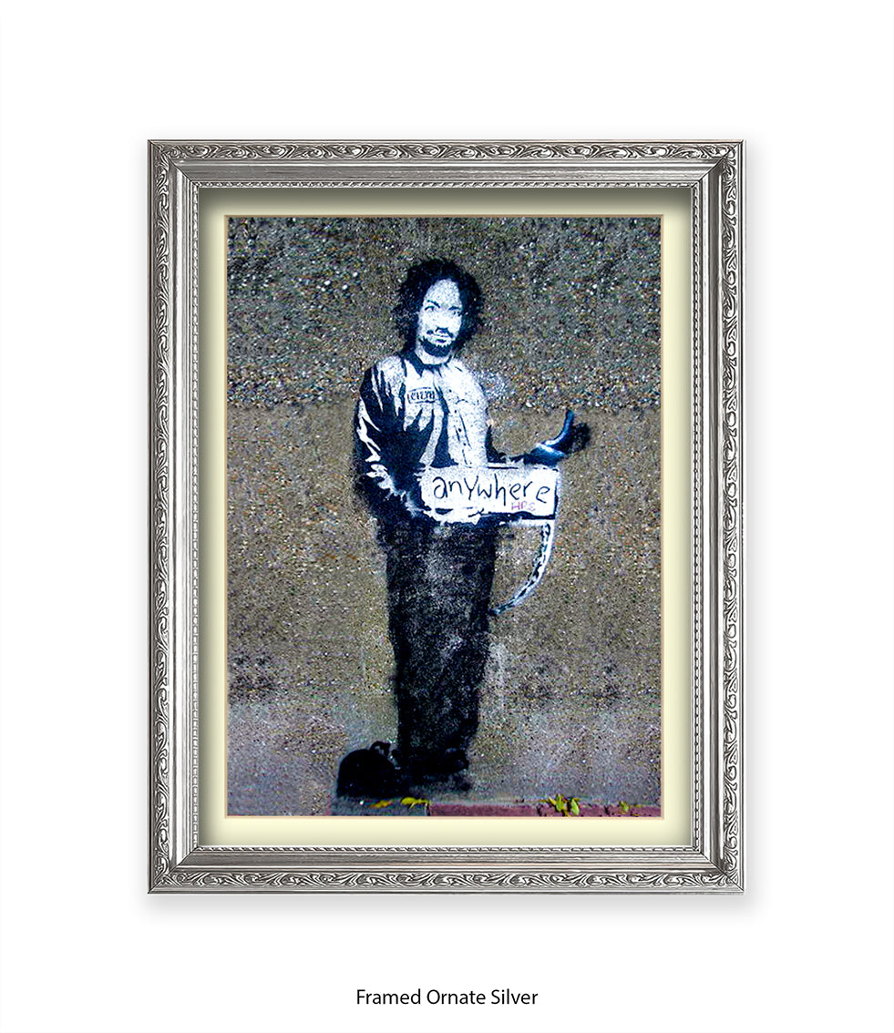 Anywhere Man Banksy Art Print