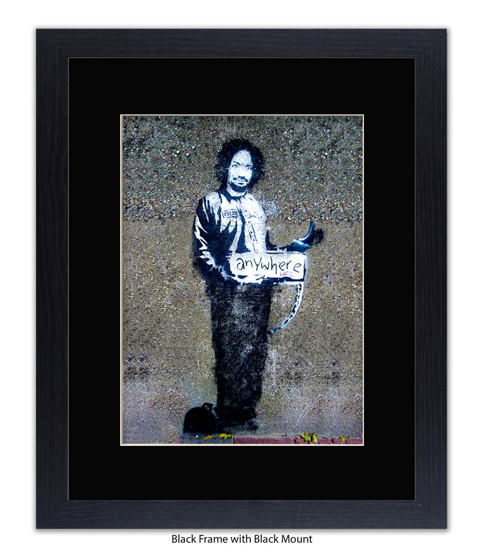 Anywhere Man Banksy Art Print