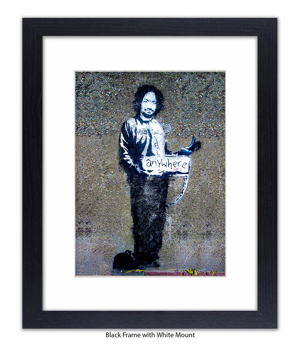 Anywhere Man Banksy Art Print