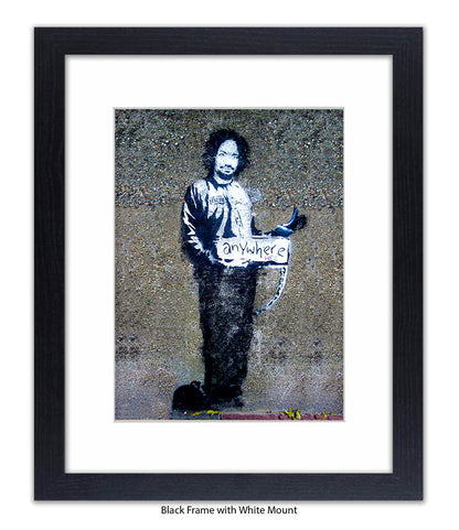 Anywhere Man Banksy Art Print